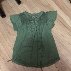 Green blouse